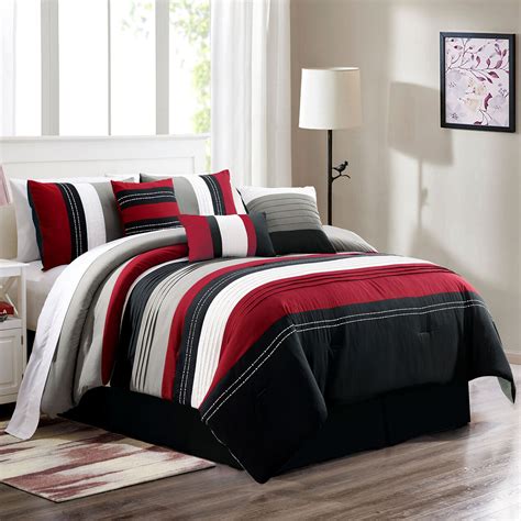 Buy Online Red And Black Queen Comforter Sets